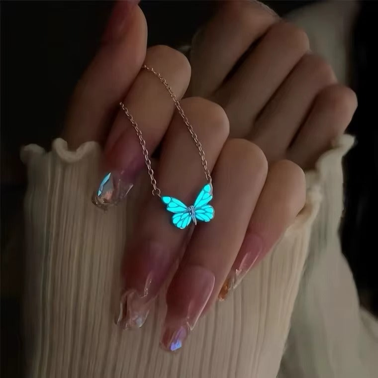 Set Collar y Pulsera de Mariposa Luminosa - Amapola