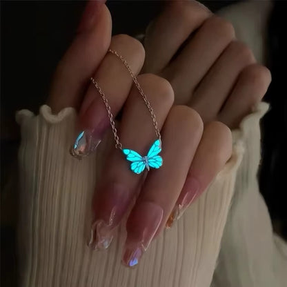 Set Collar y Pulsera de Mariposa Luminosa - Amapola