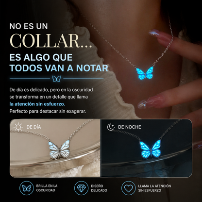 Set Collar y Pulsera de Mariposa Luminosa - Amapola