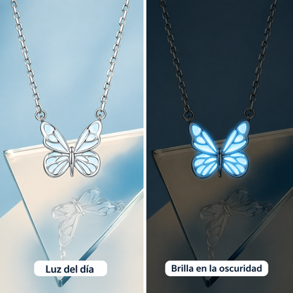 Set Collar y Pulsera de Mariposa Luminosa - Amapola