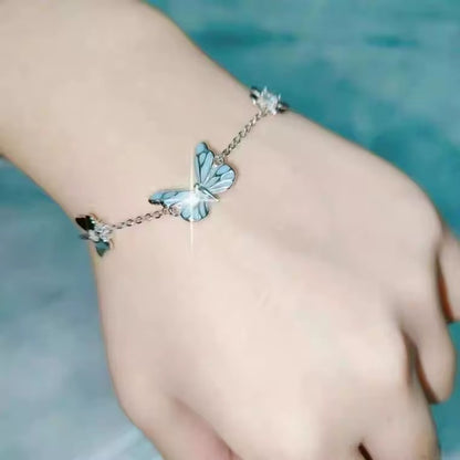 Set Collar y Pulsera de Mariposa Luminosa - Amapola